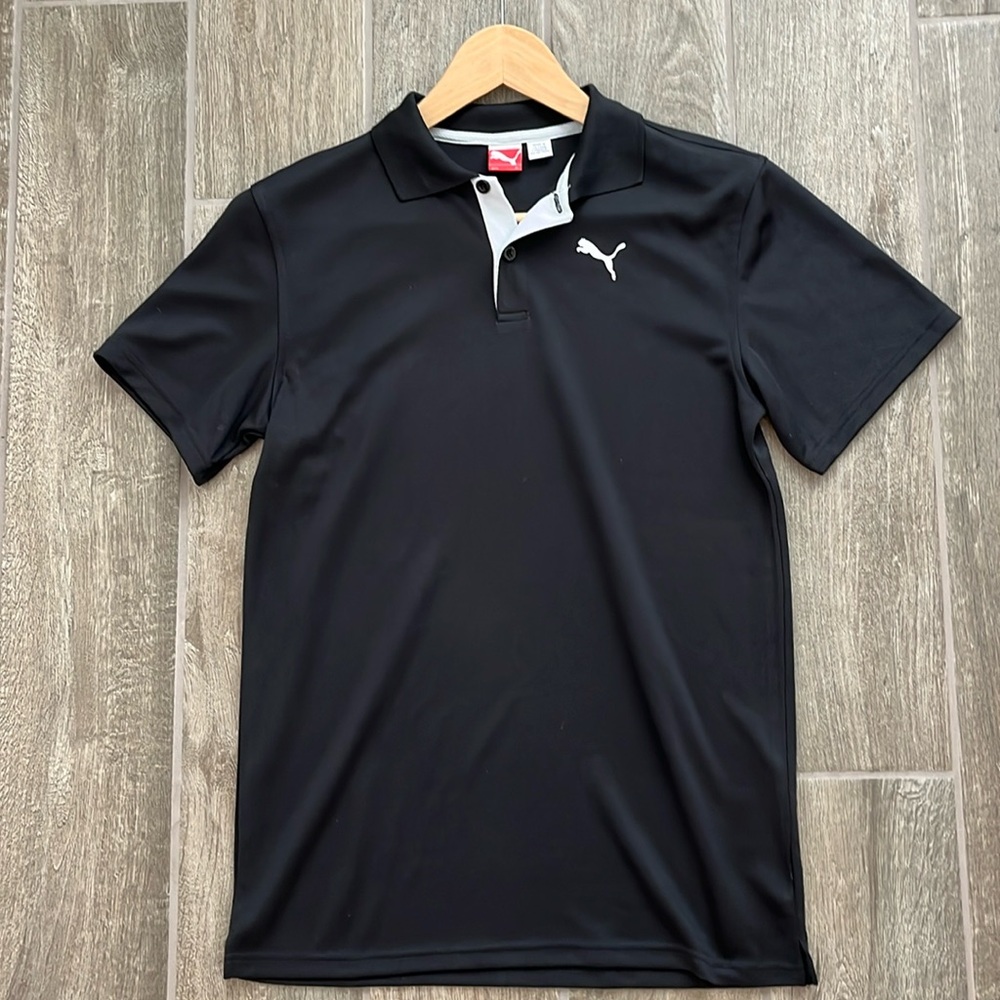 Puma Boys Dry cell black polo shirt size x-Large